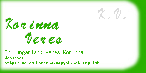 korinna veres business card